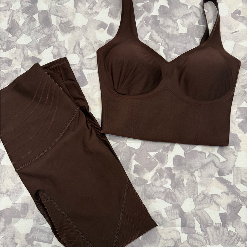 Brown Women's Workout Set